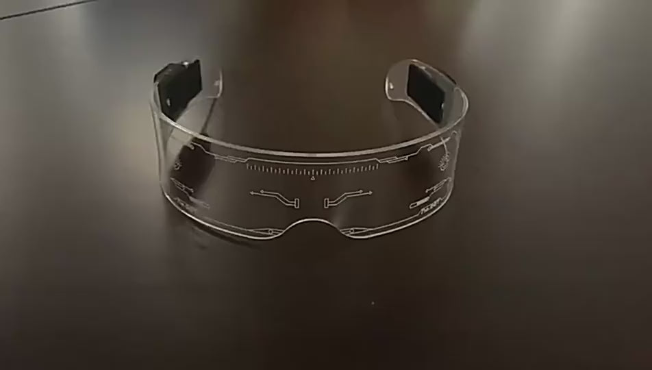 Cyberpunk Techwear LED Glasses