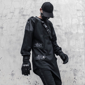 Asymmetric Techwear Sweatshirt