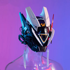 Bicolor Cyberpunk Helmet