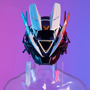 Bicolor Cyberpunk Helmet
