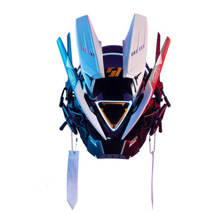 Bicolor Cyberpunk Helmet