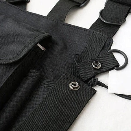 Black Chest Bag | CYBER TECHWEAR®
