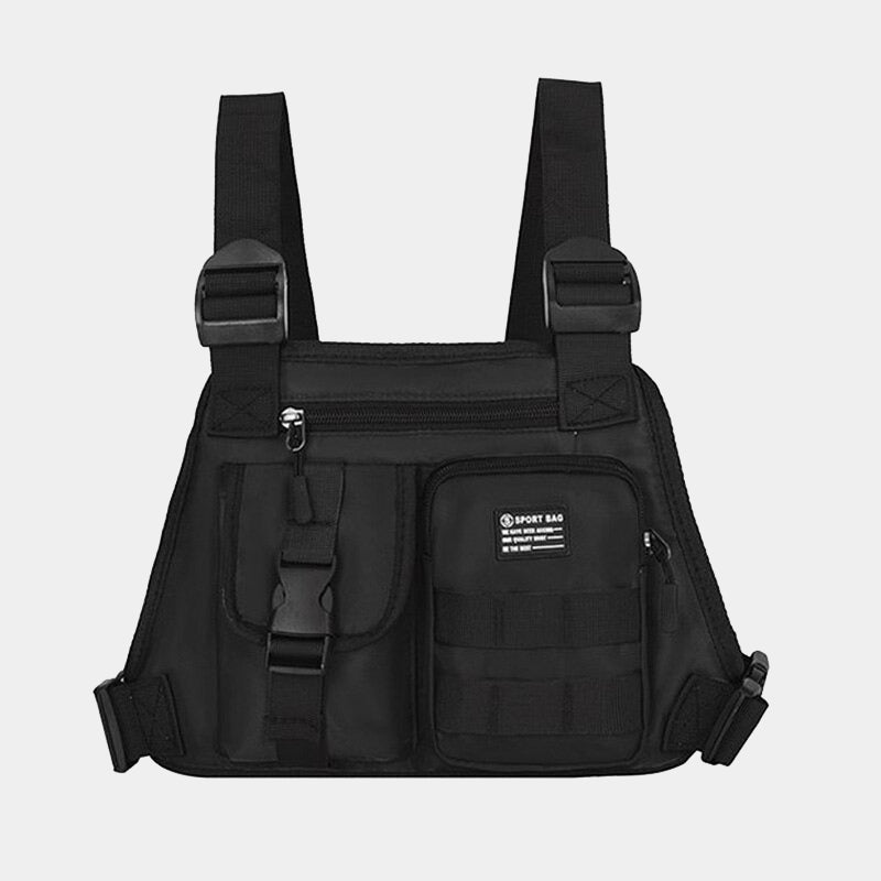 Black Chest Rig Bag | CYBER TECHWEAR®