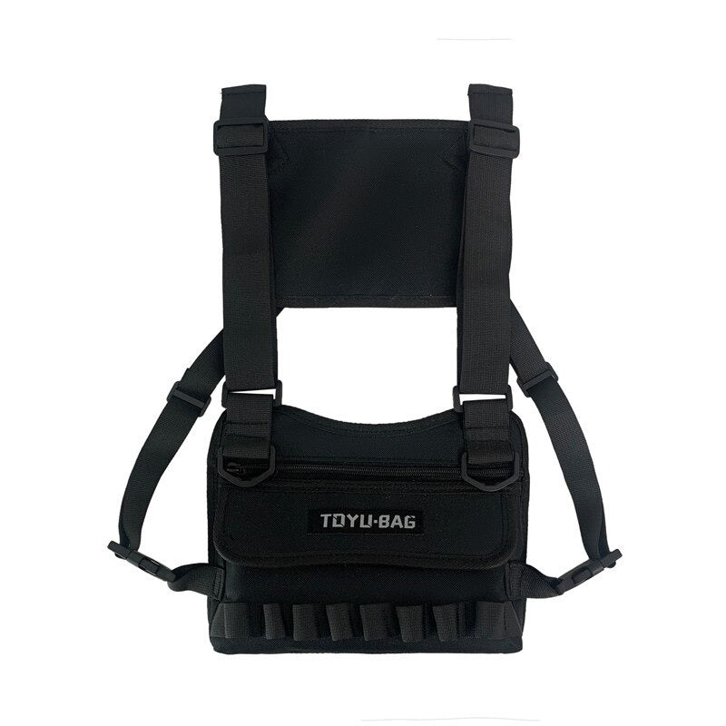 Tech Rig Bag Chest Bag Black | CYBER TECHWEAR®