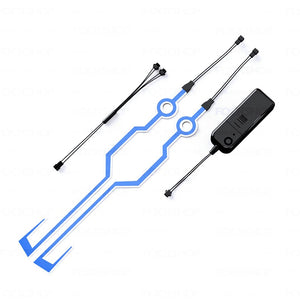 Blue Cyberpunk Helmet Glow Lamp