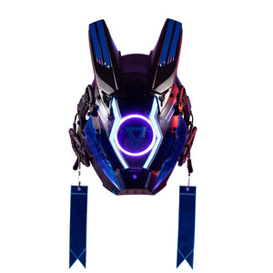 Blue Cyberpunk Helmet | CYBER TECHWEAR®