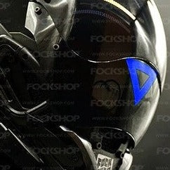 Blue Cyberpunk Helmet Sticker | CYBER TECHWEAR®