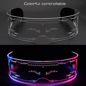Cyberpunk Techwear LED Glasses