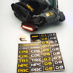 Cyberpunk Helmet Sticker | CYBER TECHWEAR®