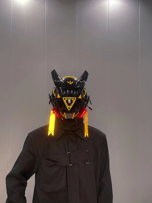 Cyberpunk Helmet Yellow | CYBER TECHWEAR®