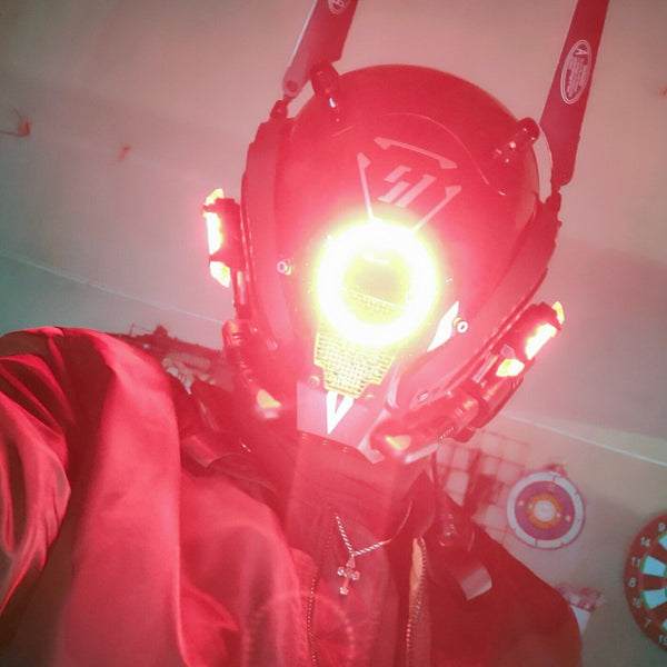 Cyberpunk LED Helmet | CYBER TECHWEAR®