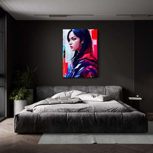 Cyberpunk Women Canvas Print