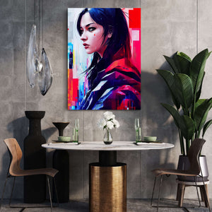 Cyberpunk Women Canvas Print