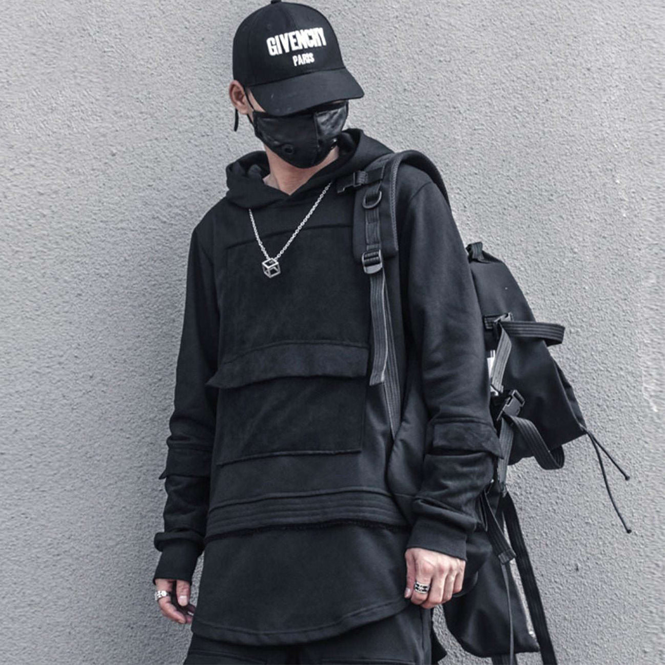 Dark Techwear Hoodie | CYBER TECHWEAR®