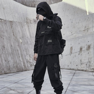 Dark Techwear Windbreaker