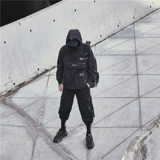 Dark Techwear Windbreaker | CYBER TECHWEAR®