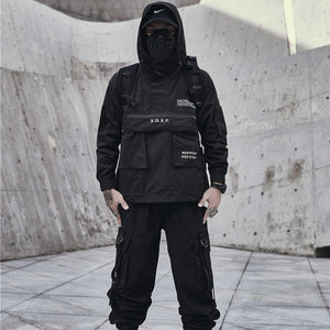Dark Techwear Windbreaker