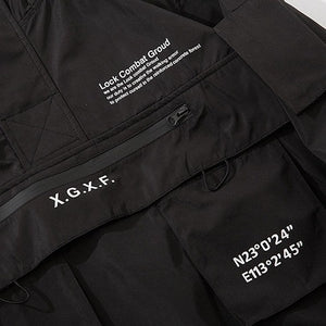 Dark Techwear Windbreaker