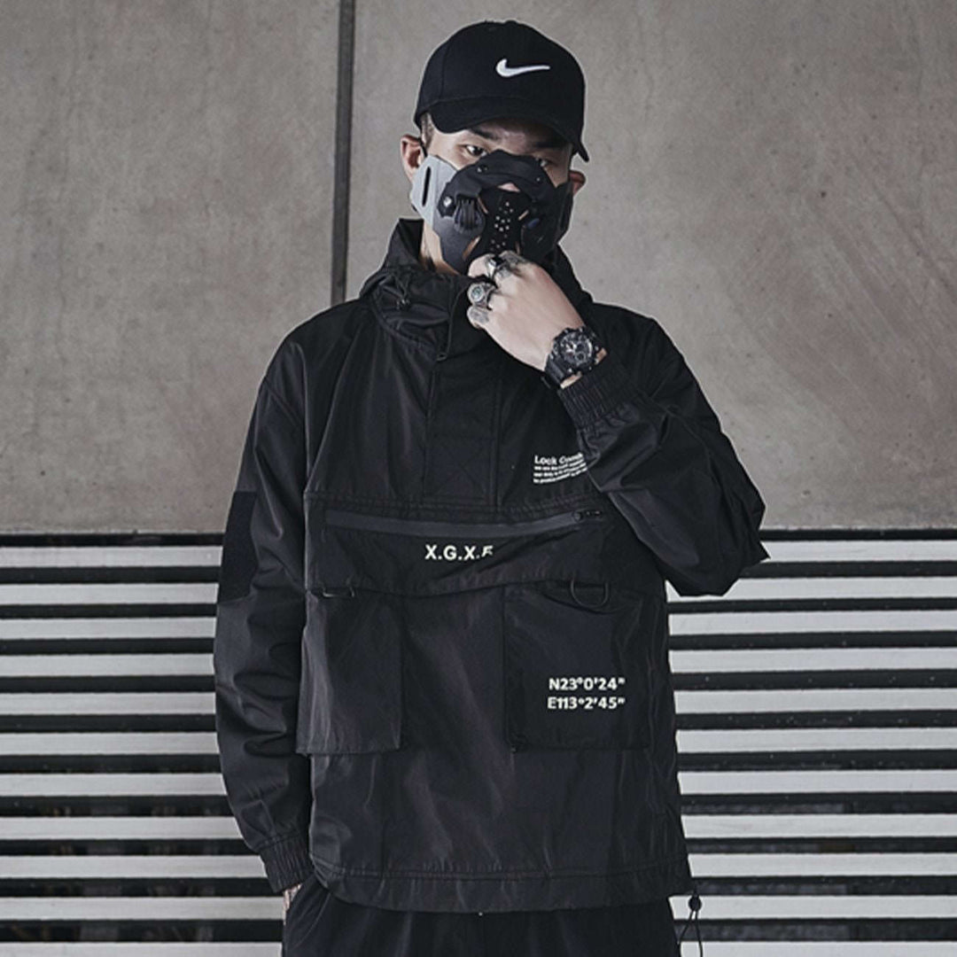 Dark Techwear Windbreaker | CYBER TECHWEAR®