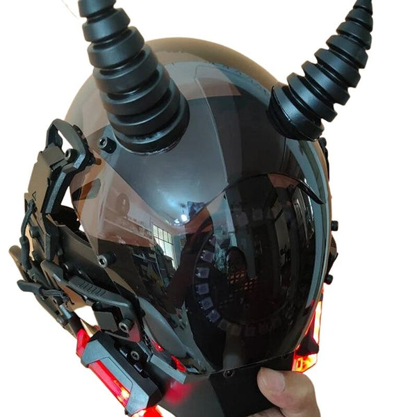 Devil Cyberpunk Helmet | CYBER TECHWEAR®