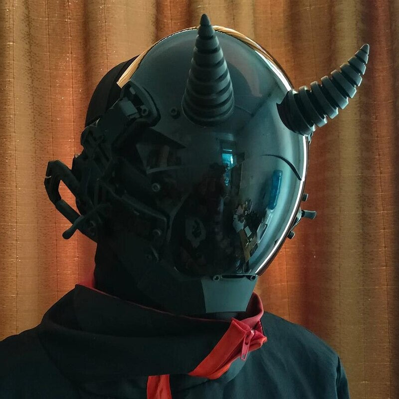 devil motorcycle helmet Devil Cyberpunk Helmet