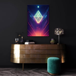 Diamond Retro Cyberpunk Art | CYBER TECHWEAR®