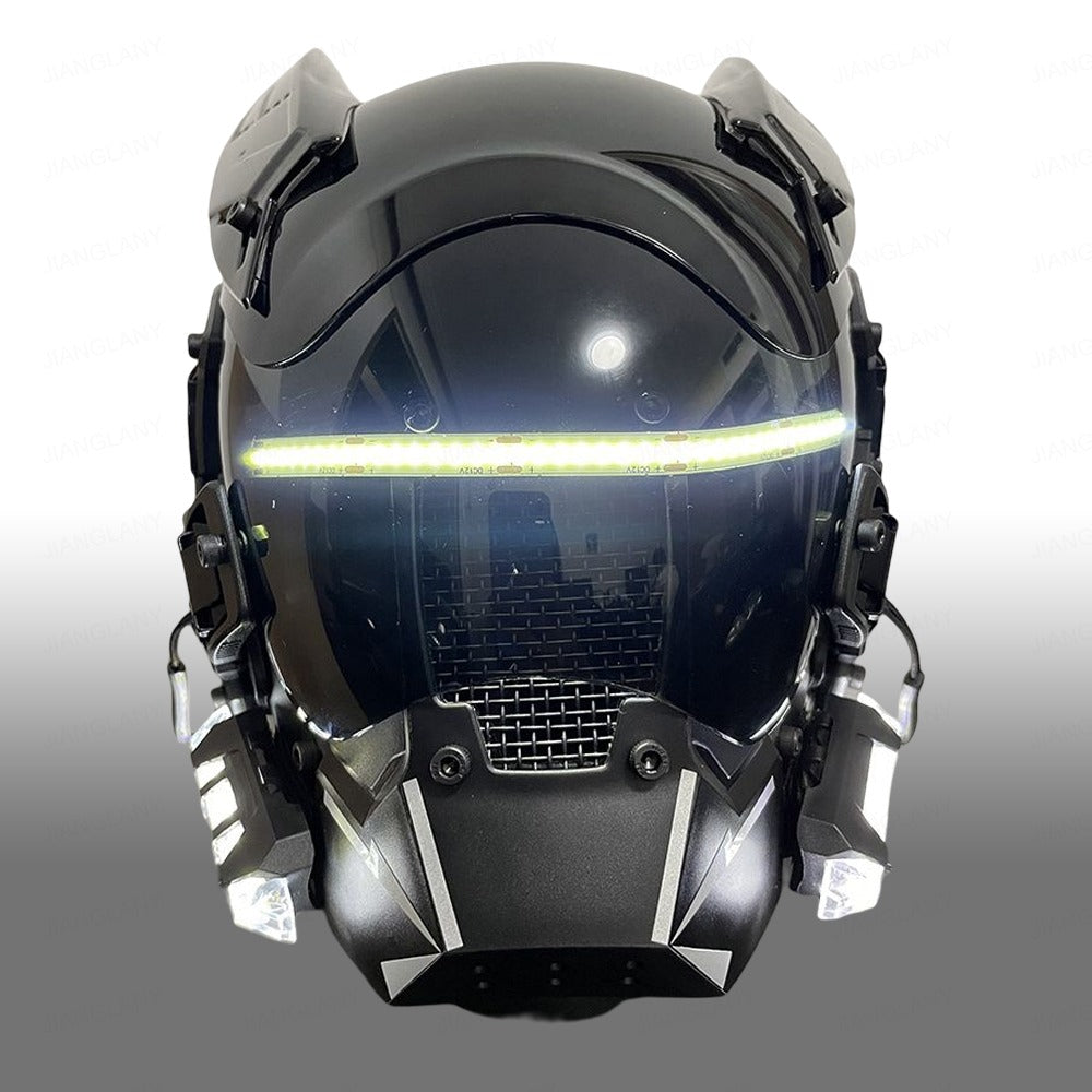 futuristic motorcycle helmet