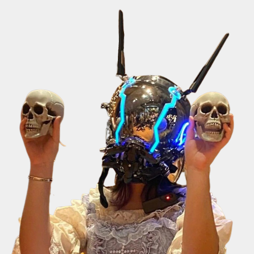 Futuristic Cyberpunk Helmets