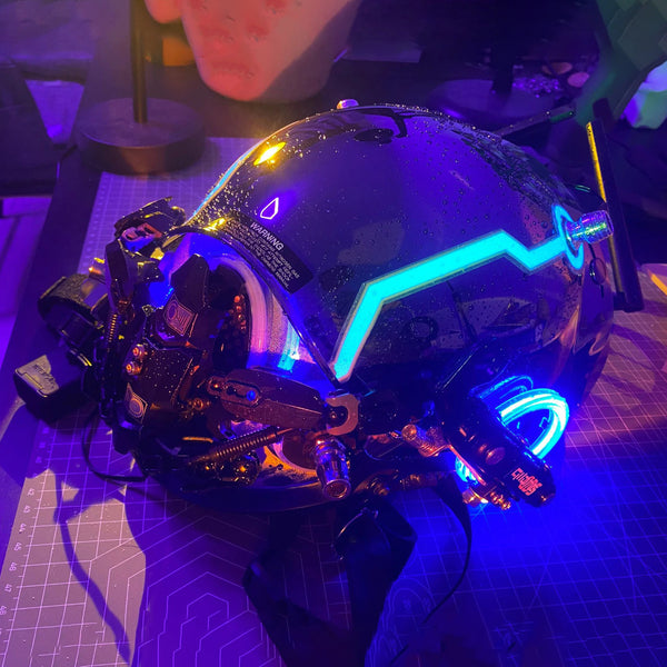 Futuristic Cyberpunk Helmets