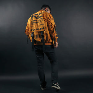 Orange Techwear Jacket