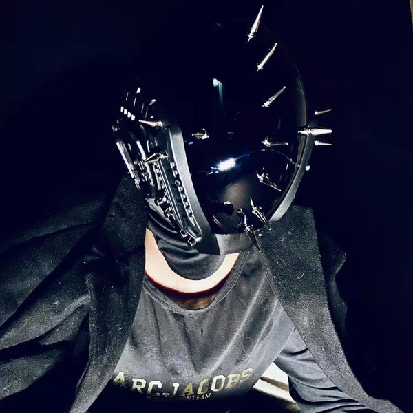 Goth Cyberpunk Helmet | CYBER TECHWEAR®