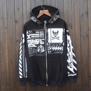 Graphic Techwear Coat