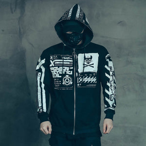 Graphic Techwear Coat