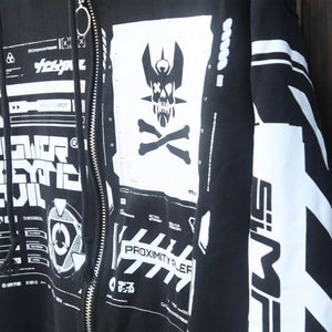 Graphic Techwear Coat