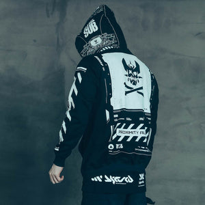 Graphic Techwear Coat