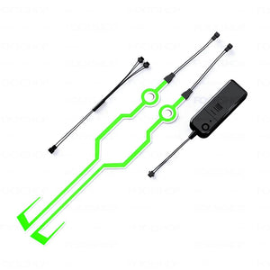 Green Cyberpunk Helmet Glow Lamp | CYBER TECHWEAR®