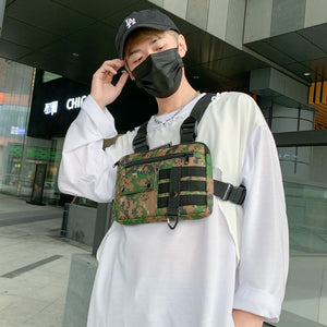 Green Utility Chest Bag | CYBER TECHWEAR®