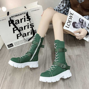 Green Techwear Boots