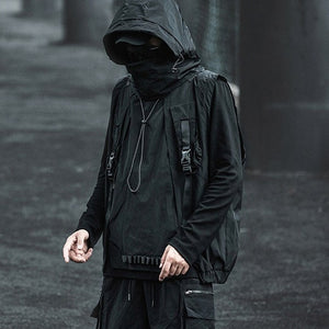 Hooded Techwear Vest  | CYBER TECHWEAR®