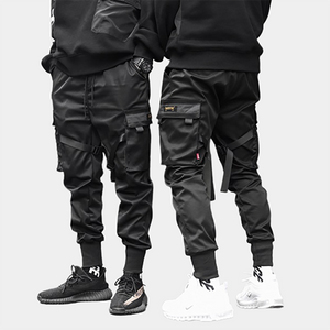 Men's Multi-pockets Cargo Pants 2022 Autumn Vintage Solid Color Hiphop  Overalls Baggy Casual High Street Mopping Trousers