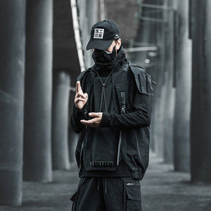 Hooded Techwear Vest  | CYBER TECHWEAR®