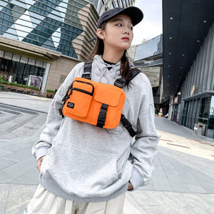 Orange Tactical Chest Bag | CYBER TECHWEAR®