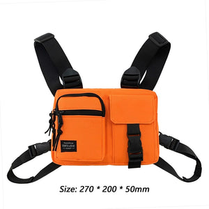 Orange Tactical Chest Bag | CYBER TECHWEAR®