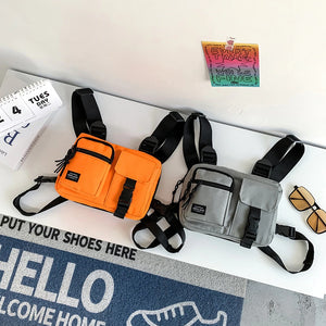 Orange Tactical Chest Bag | CYBER TECHWEAR®