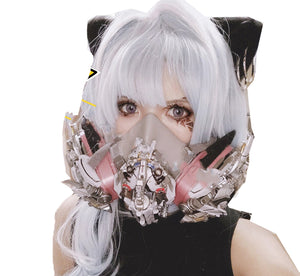 Pink Cyberpunk Mask | CYBER TECHWEAR®