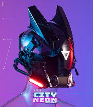 Police Cyberpunk Helmet | CYBER TECHWEAR®