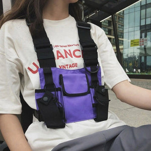 Purple Chest Bag | CYBER TECHWEAR®