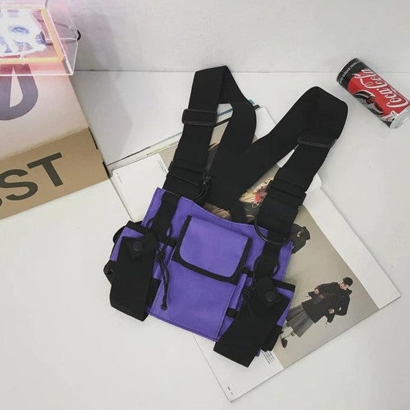 Purple Chest Bag | CYBER TECHWEAR®
