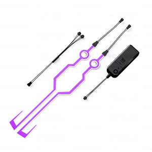 Purple Cyberpunk Helmet Glow Lamp | CYBER TECHWEAR®