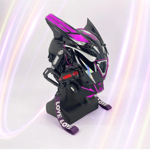 Purple Cyberpunk Helmet | CYBER TECHWEAR®